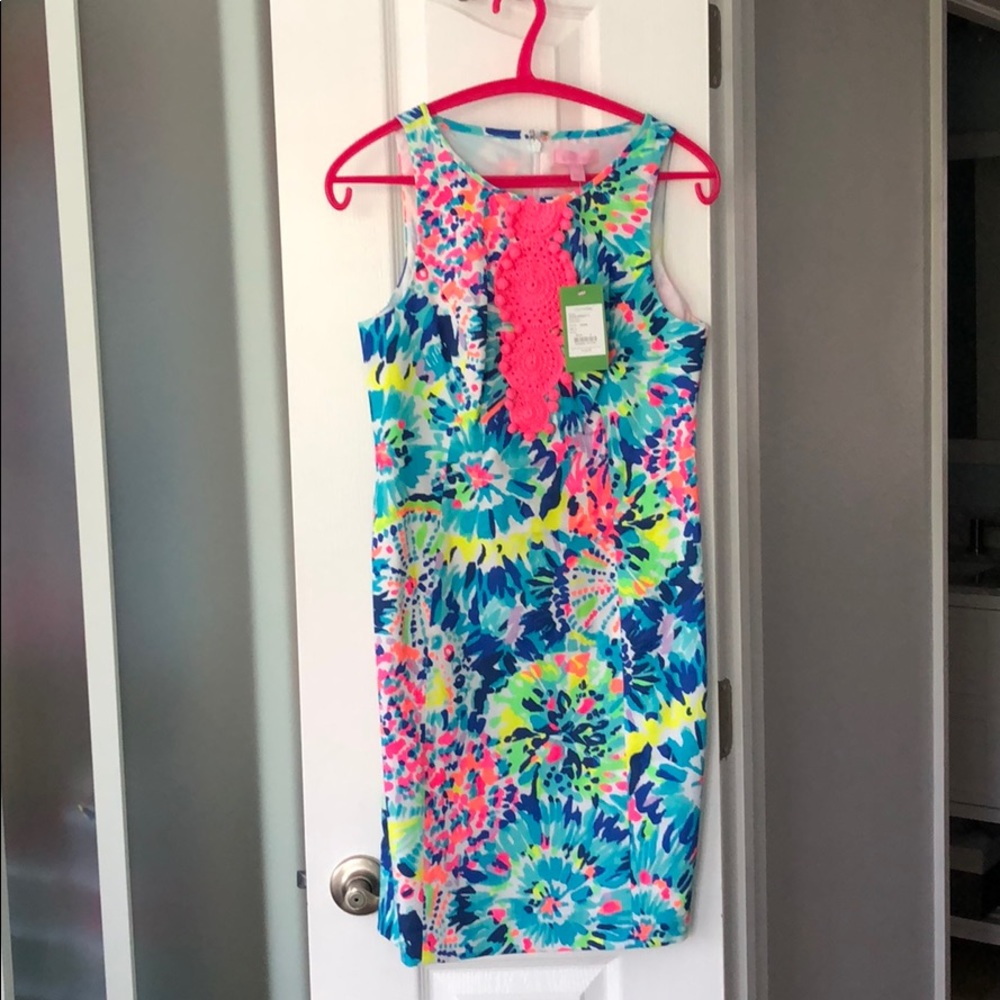 Lilly Pulitzer Adara shift dress, dive in, size 0